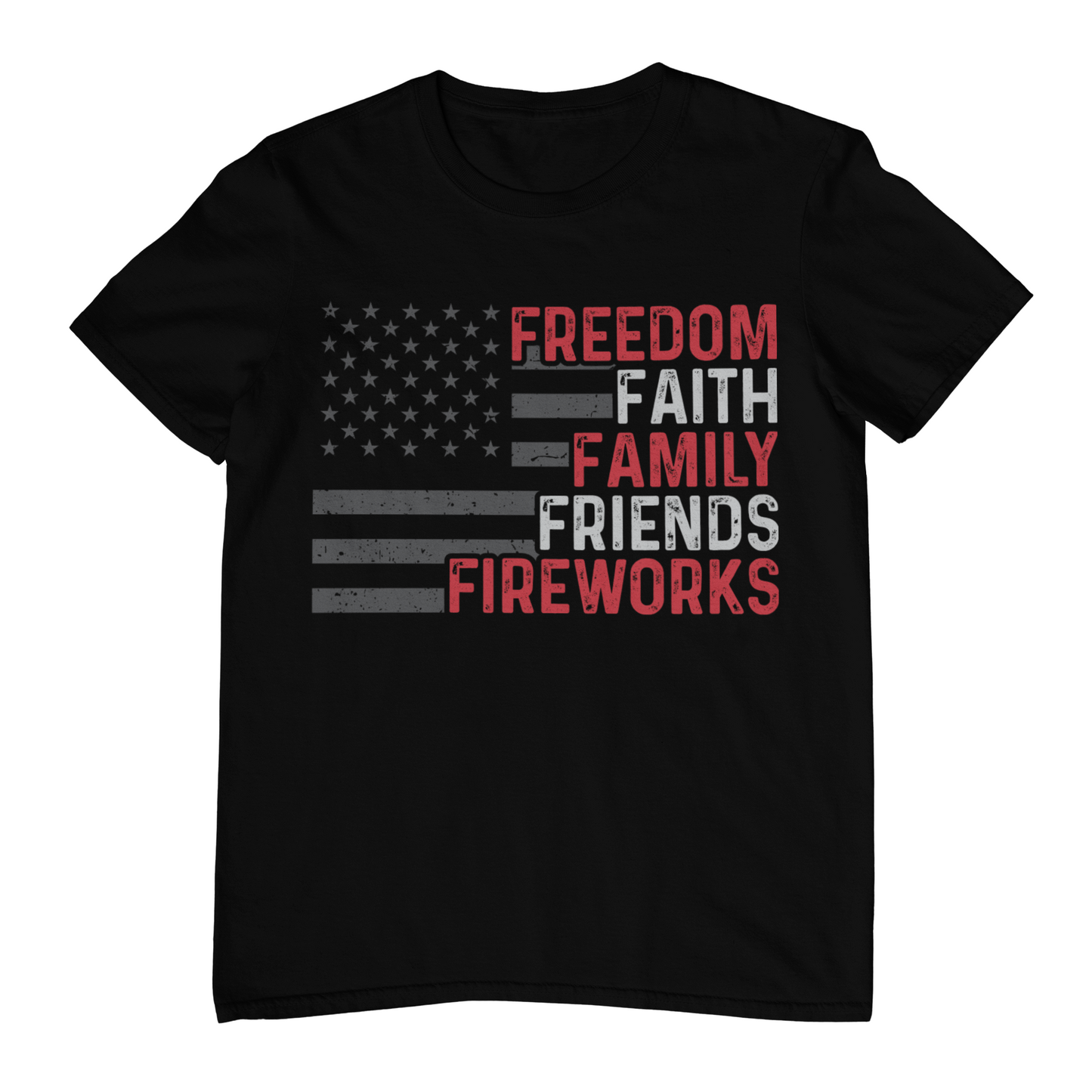 Freedom, Faith, Family T-shirt
